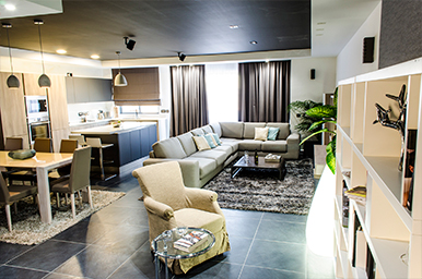 Malta Luxury Penthouse living area for rent
