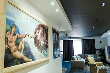 Malta Luxury Penthouse living area for rent